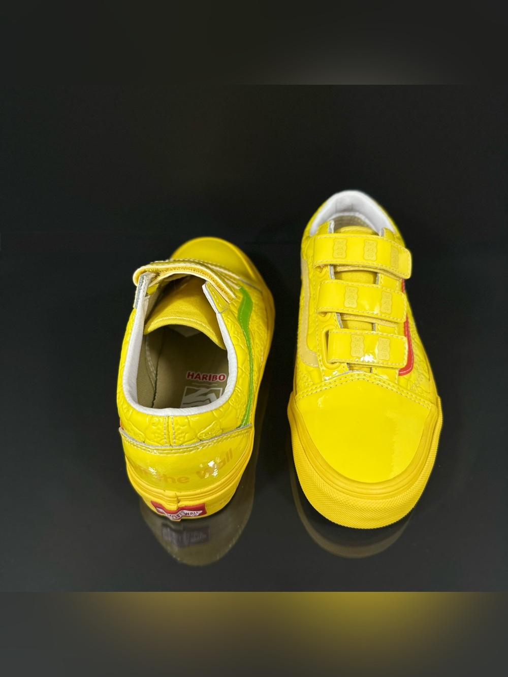 NWOT Vans x Haribo Gummy Bears Old Skool V “Goldbears” Velcro Sneakers Shoes 6